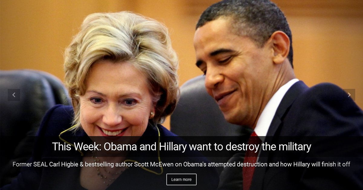 Obama and Hillary want to destroy the military