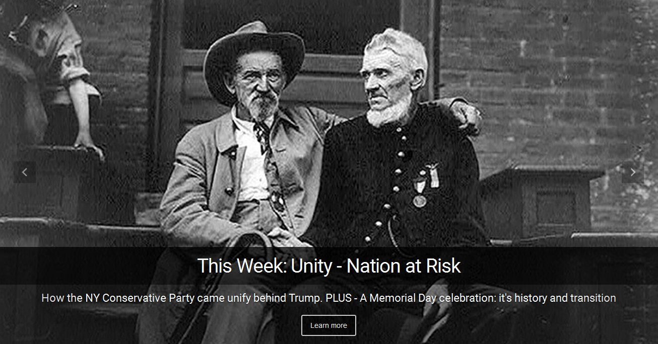 This week on I Spy: unity. How the Conservative Party of New York came to back Donald Trump. Plus a celebration of Memorial Day, it's history, stories, and transition