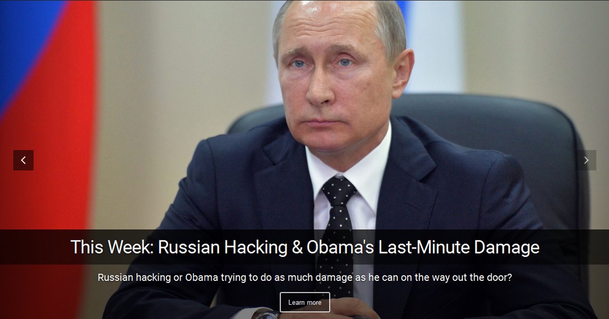 Russian hacking, Obama's land grab. This week on I Spy Radio