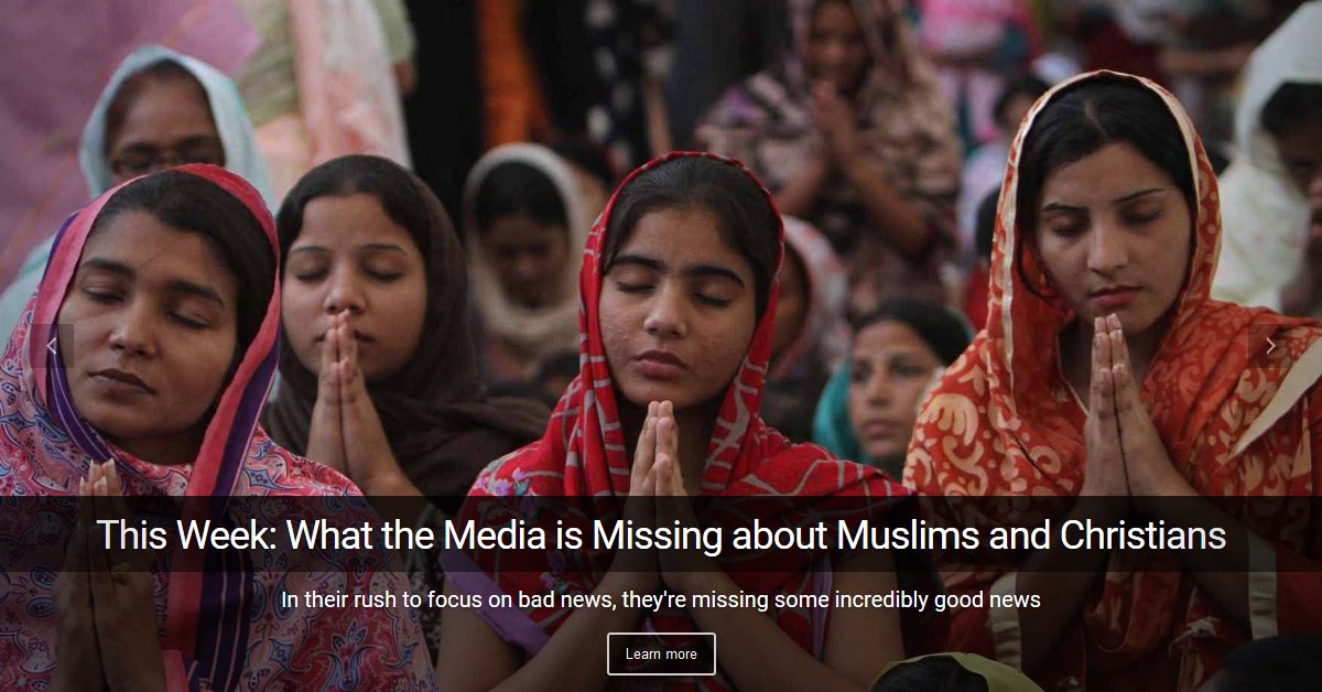 In the war between Muslims and Christians the mainstream media is missing some incredibly good news