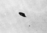 The famous "Rhodes Photograph" of a UFO over Phoenix in 1947