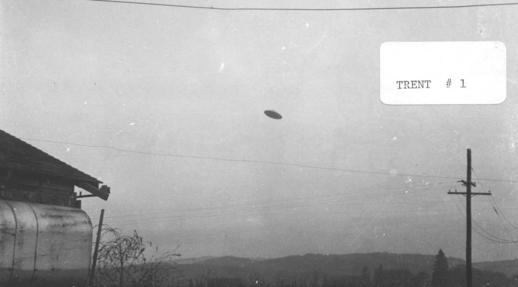 One of the McMinnville UFO photographs by Paul Trent