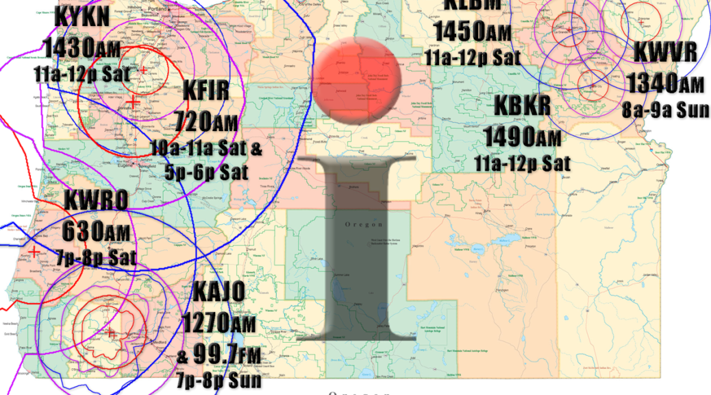 I Spy Radio Coverage Map as of December 2023