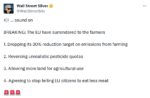 Dumb economic policies like Bidumbnomics depends on people staying quiet. But EU farmers won by speaking up.